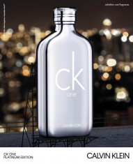 Calvin Klein CK One Platinum Edition EDT 100ml pentru Barba?i ?i Femei produs fara ambalaj foto