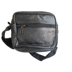Geanta umar, Piele Ecologica, Extra buzunare, Neagra, 18 x 18 x 9 cm foto