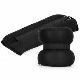 Greutati pentru incheietura mainii si glezna 2x3 kg, neopren si nisip fier, 36x15 cm, negru Household NewTrend