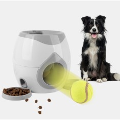 Jucarie Interactiva si Hranitor pentru Caini, ambrasmart, Alb, Antistres, Antidistrugere, pentru Distractie si Stimulare Mentala