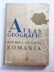 Atlas geografic Republica Socialista Romania 1965 foto