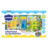 Carticica Minibo cu Activitati pentru Bebelusi, 4 Pagini, Litere, Silabe, Muzica, Culori