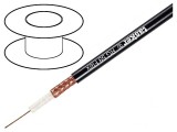 Cablu Coaxial RG59 Flexibil Negru 0.22mm2 PVC