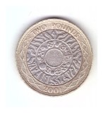 Moneda Marea Britanie 2 pounds / 2 lire 2001, stare buna, curata, Europa, Cupru-Nichel