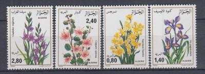 ALGERIA 1986 FLORA SERIE MNH foto