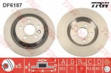Disc frana VOLVO V70 III (BW) (2007 - 2016) TRW DF6187