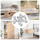 vidaXL Bucșa cu Blocare 12 pcs Nichel M6 x 15 mm Oțel 864554