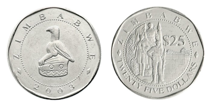Zimbabwe 2003 - 25 dollars aUNC