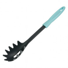 Spatula pentru servire paste,plastic,albastru,32x5 cm