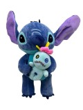 Jucarie Plus Stitch cu Scrump 40cm, Personaj Disney, Multicolor, Material Plus, Copii, Fete, Baieti
