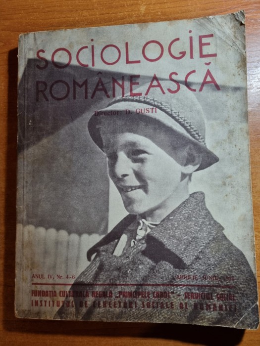 sociologie romaneasca aprilie-iunie 1939-harta romania mare,portul popular