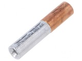 Capăt &icirc;mbinat cupru/aluminiu crimpat pe cablu