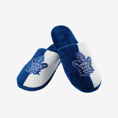Toronto Maple Leafs papuci de bărbați Logo Staycation Slipper - XL = 46-48 EU foto