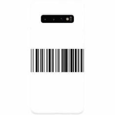Husa silicon pentru Samsung Galaxy S10, Bar Code foto