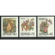 Liechtenstein 1983 - obiceiuri populare, serie neuzata