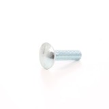 Surub cu filet metric, cu cap bombat torbant, zincat alb, diametru cap 20.65 mm, M8 X 30 mm