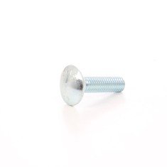 Surub cu filet metric, cu cap bombat torbant, zincat alb, diametru cap 20.65 mm, M8 X 30 mm