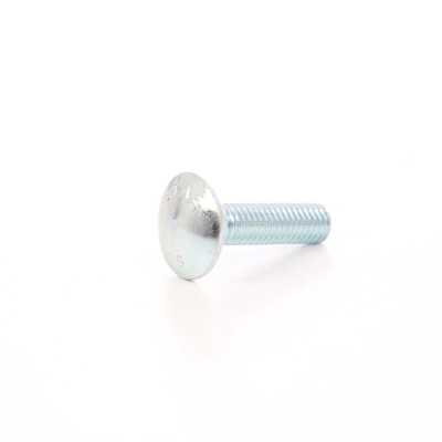 Surub cu filet metric, cu cap bombat torbant, zincat alb, diametru cap 20.65 mm, M8 X 30 mm foto