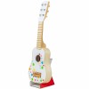 Chitara Lemn BigJigs Toys, 6 Corzi, 53cm, Jucarie Muzicala Copii 3-5 Ani, Baieti/Fete
