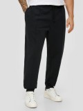 Pantaloni sport, bărbați big sizes, Detroit, Regular fit, Negru, 4XL