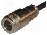 Conector N mufă mamă drept 50&Omega; lipire răsucire aurit AMPHENOL RF