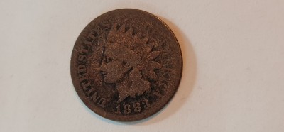 S.U A.- 1 cent 1883 ( cap de indian) foto