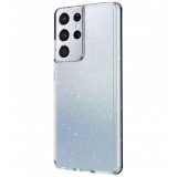 Husa Plastic - TPU UNIQ LifePro Tinsel pentru Samsung Galaxy S21 Ultra 5G, Glitter, Transparenta