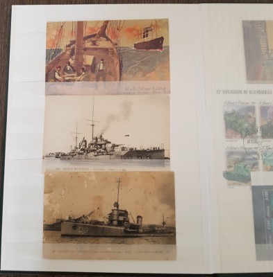 Clasor Mixt Colițe și Cărți Poștale - Navală &amp;amp; Temă Militară foto
