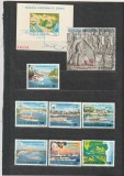 ROMANIA 1977 LP 948 LP 949 LP 950 NAVIGATIA EUROPEANA PE DUNARE SERIE + COLITA DANTELATA + COLITA NEDANTELATA MNH NESTAMPILATE