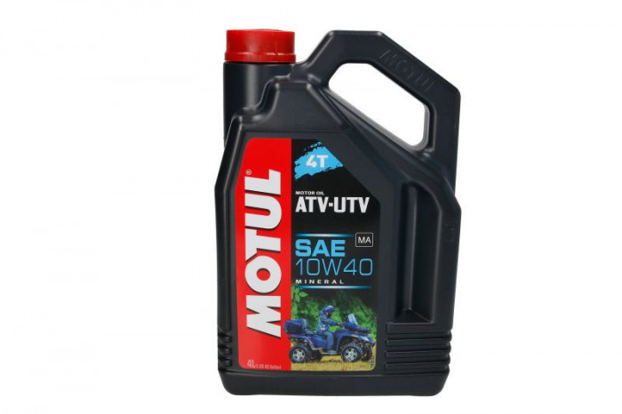 (PL) Ulei de motor 4T 4T Motul ATV-UTV SAE 10W40 4L SL JASO are mineral