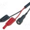 Cablu de măsurare BNC cu mufă banană 4mm x2, 1m, negru - ELECTRO-PJP