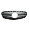 Grila radiator Mercedes Clasa E (W212) Sedan/ Combi, 02.2013-2016, Gri/Argintiu, Cu Element Grila Argintii , Cu Locas gol Pentru Emblema, 2128850822