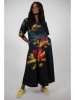 ROCHIE LUNGA CU BUZUNARE SI MANECI CLOPOT DRAGONFLY TALIE UNICA Multicolora