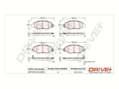 Dr!ve+ DP1010.10.0835 set placute frana disc