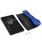 Carcasa HDD 2.5&quot; SATA USB Type C 3.1 include surubelnita cablu husa