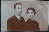 Fotografie tip Carte Postala, Femeie si barbat, 1937