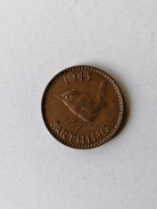 MONEDA ANGLIA FARTHING 1943 foto