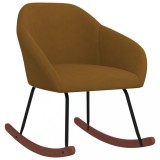 vidaXL Scaun balansoar, maro, material textil 330619