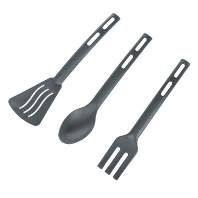 Set Ustensile de Bucătărie, 3 Bucăți, Plastic, Culoare Gri foto