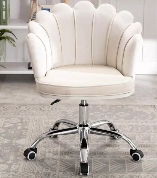 Scaun de birou, modern, ergonomic, inaltime reglabila intre 74-84 cm,alb |  Okazii.ro