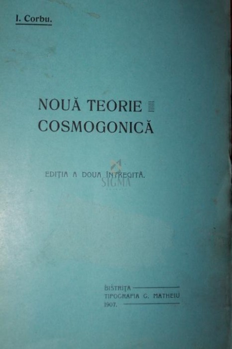 NOUA TEORIE COSMOGONICA
