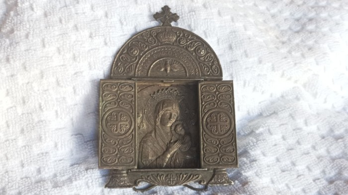TRIPTIC GRECIA marcat 1800 - 1900 manopera EXCEPTIONALA de colectie UNIC superb