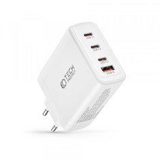 Incarcator Retea Tech-Protect NC100W, 100W, 5A, 1 x USB-A - 3 x USB-C, Alb