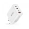 Incarcator Retea Tech-Protect NC100W, 100W, 5A, 1 x USB-A - 3 x USB-C, Alb