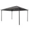 Pavilion cu acoperiș, negru, 4 x 3 x 2,6 m, aluminiu