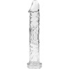 Dildo din sticla borosilicata NEBULA SERIES by Ibiza &ndash; Model 12, Transparent, 17 cm lungime, &Oslash; 3.5 cm, hipoalergenic