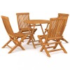 VidaXL Set mobilier grădină, 5 piese, lemn masiv de tec 3059579
