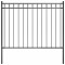 Gard de gradina, negru, 1,7 x 1,2 m, otel GartenMobel Dekor