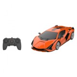 MASINA CU TELECOMANDA LAMBORGHINI SIAN PORTOCALIU CU SCARA 1 LA 24 SuperHeroes ToysZone, Rastar