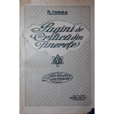 PAGINI DE CRITICA DIN TINERETA